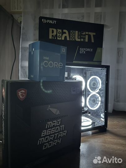 Игровой пк i3 12100f + GTX 1660 super