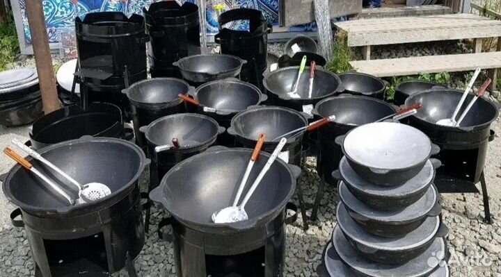 Усилиная Печь под казан 8-10 литров 3 мм сталь