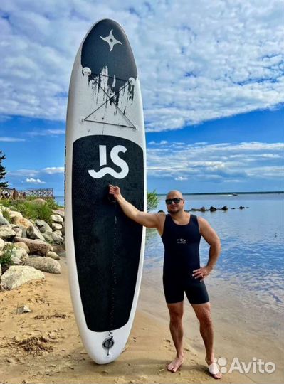 Sup board Black samurai, Сапборд 335 sup доска JS