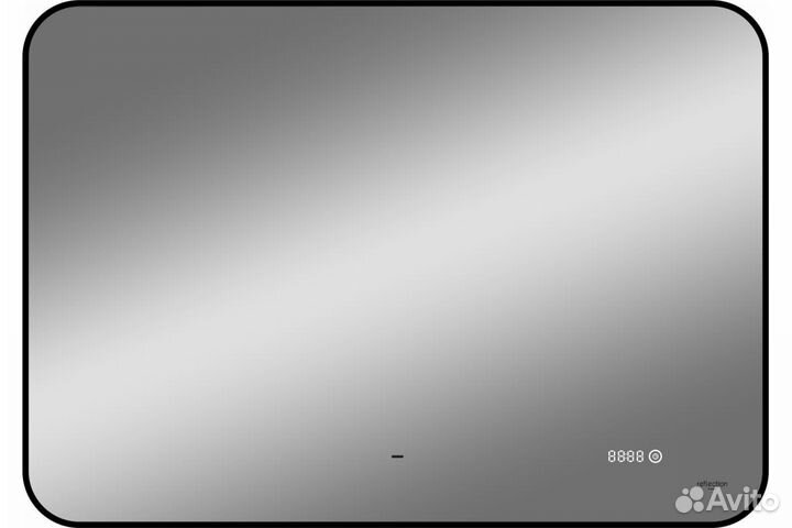 Зеркало Reflection Black view с фоновой подсветко