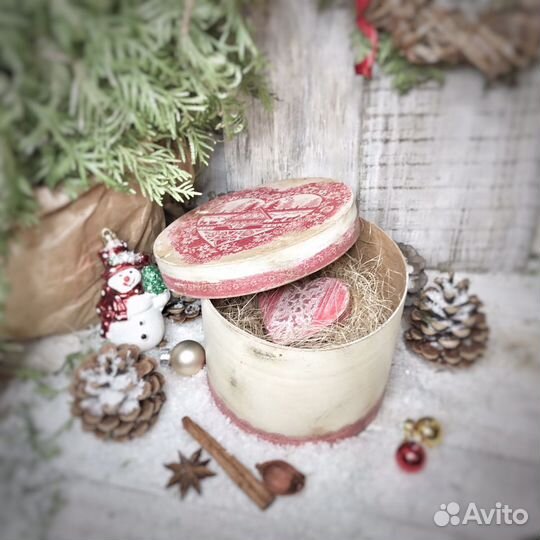 Новогодний короб, шкатулка Рождественский подарок