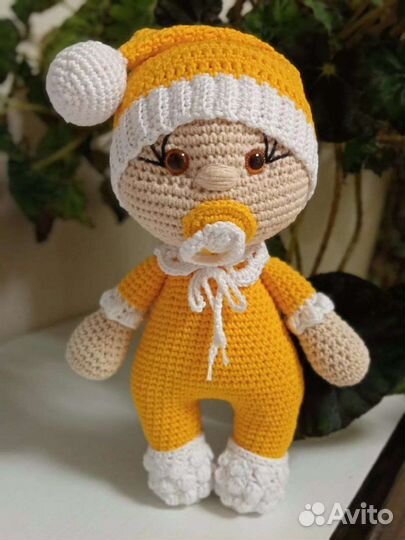 Кукла, пупс вязанная