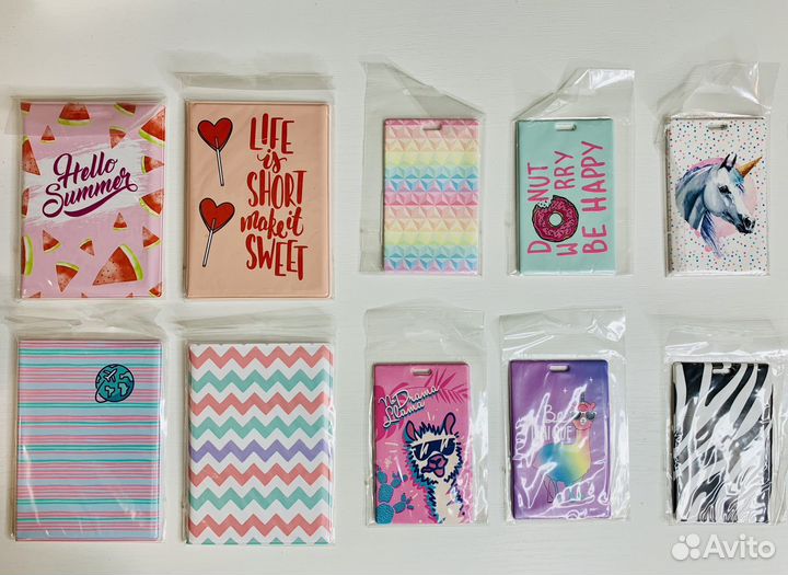 Обложка на паспорт / чехол для проездного