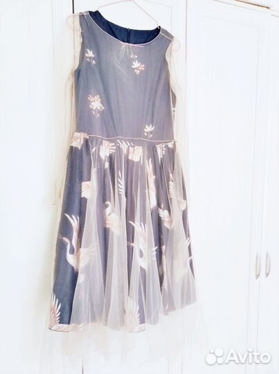 Новогоднее платье для девочки на рост 140-146 см