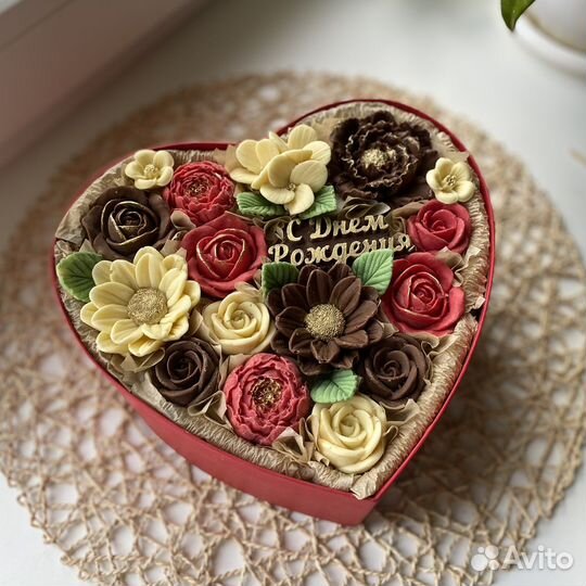 Букет из шоколадных цветов