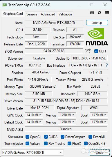 Nvidia RTX 3060ti/3080