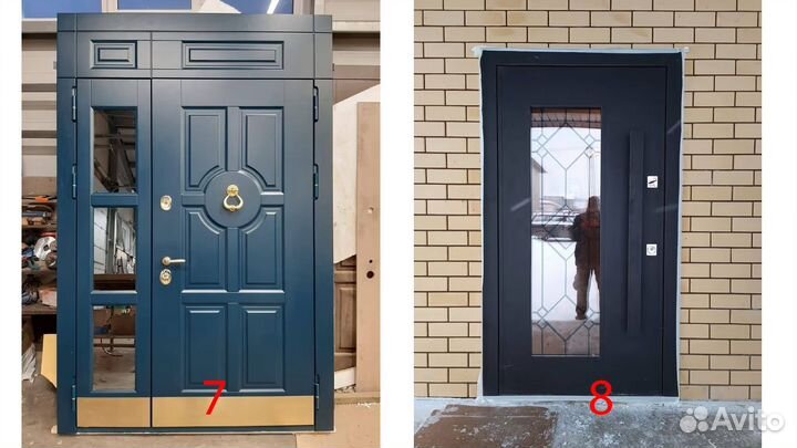 Дверь входная со стеклом на заказ