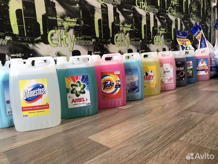 Гель для стирки 5л персил, ариэль, тайд, ленор