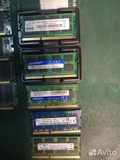 Память ddr1, ddr2, ddr3, для ноутбука и пк