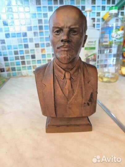 Бюст ленина бронза