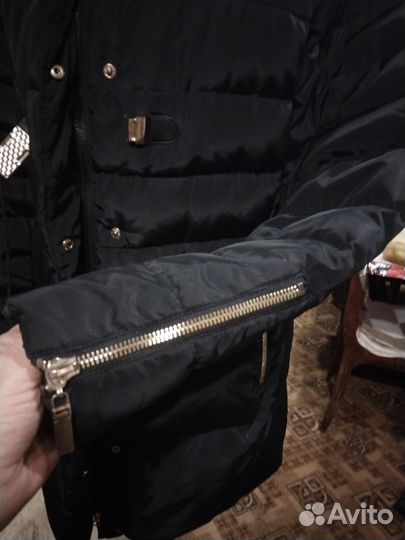 Пуховик зимний женский 46 удлиненный