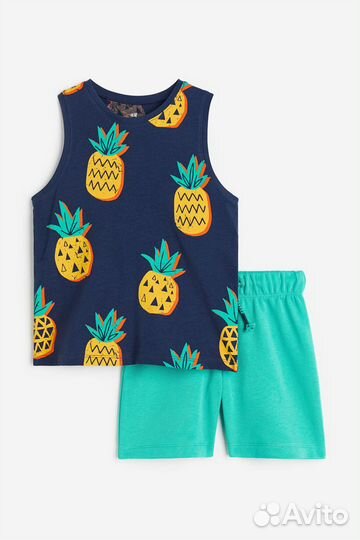 Майка и шорты Ананас H&M 2-3-4г, 4-5-6л, 6-7-8л