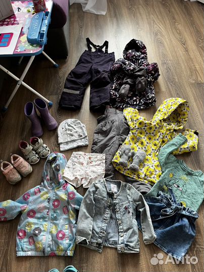 Пакет одежды на девочку 2-3 года