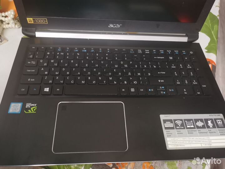 Игровой ноутбук Acer aspire a715-71g-52mf