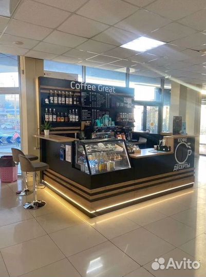 Барная стойка для кофейни, пекарни