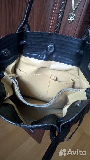 Кожаная сумка б/у