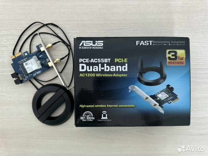 Сетевой адаптер Wi-Fi-адaптeр asus рce-ас55вт B1