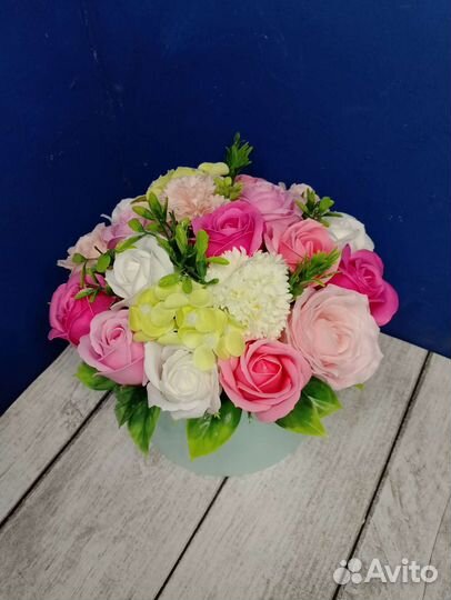 Мыльные цветы на 8 марта