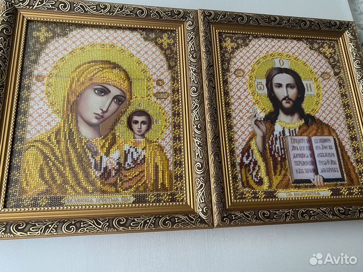 Пара венчальная для благословения молодых бисером