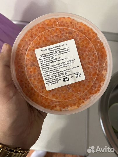 Красная икра кеты