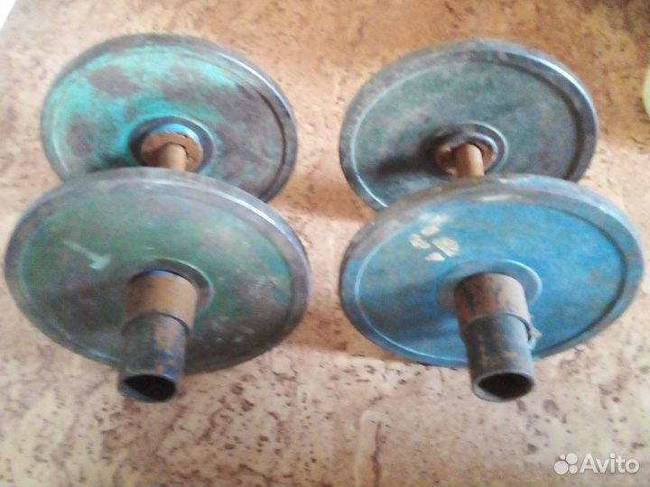 Гантели СССР 12 кг разборная с блинами 5 кг