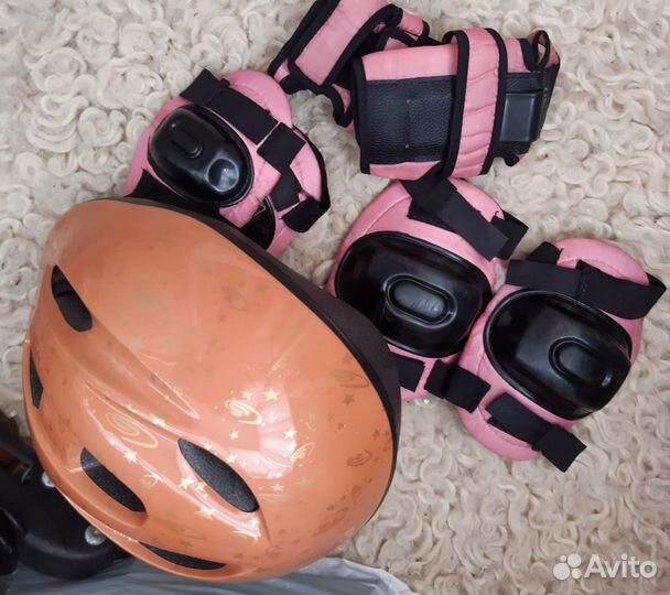 Коньки роликовые roxa+экипировка