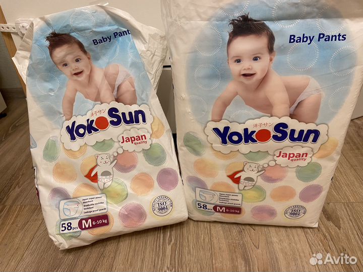 Подгузники-трусики Joonies и Yokosun