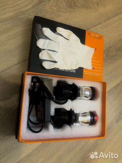 Светодиодные лампы led h4 с линзой