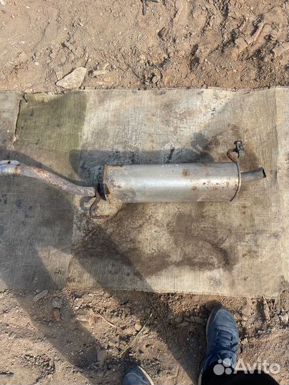 Задняя банка глушитель opel corsa d