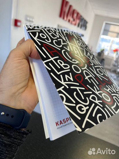 Печать блокнотов с вашим логотипом и дизайном