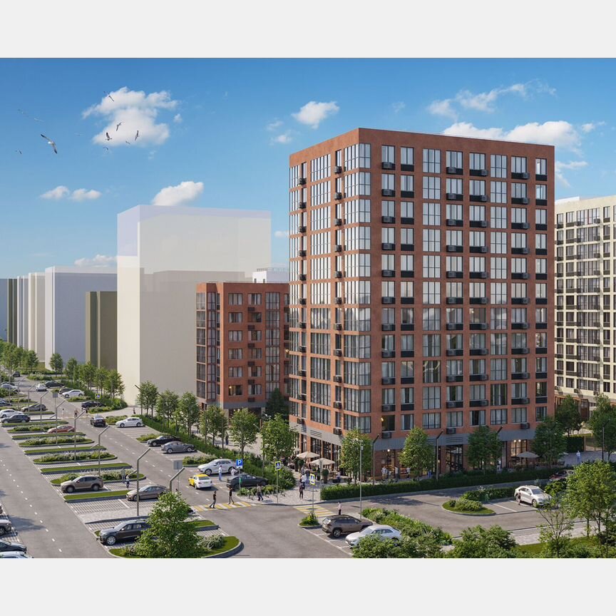 2-к. квартира, 56,9 м², 11/12 эт.