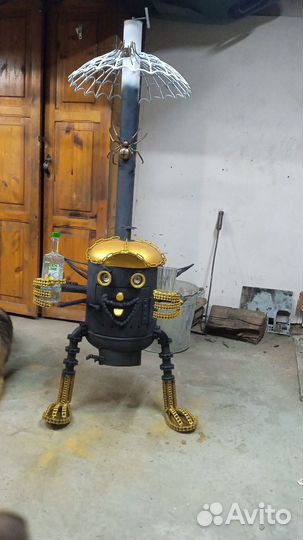 Печка для Казана с трубой