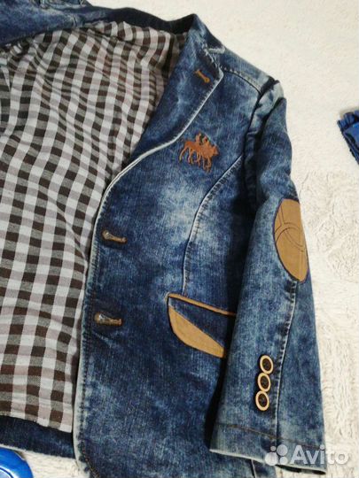 Пиджак джинсовый