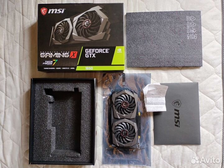 Видеокарта GTX 1650 msi Gaming X