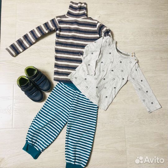 Большой пакет вещей на мальчика 86-92