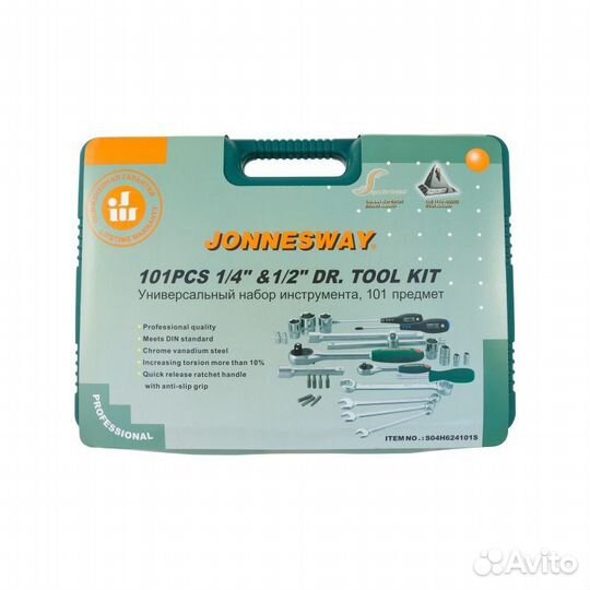 Набор инструмента Jonnesway, 1/4, 1/2, 101 предмет