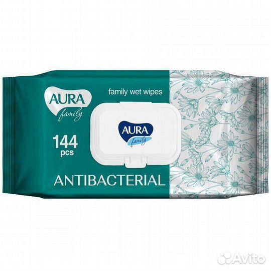 Салфетки Влажные Aura Family