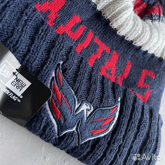 Шапка зимняя NHL Washington Capitals синяя