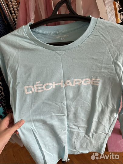 Голубой лонгслив decharge oversize