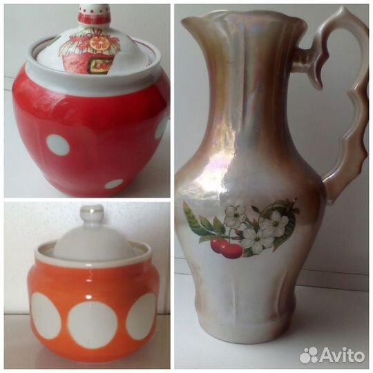 Чайный сервиз. Кувшин. Графин. Сахарница советская