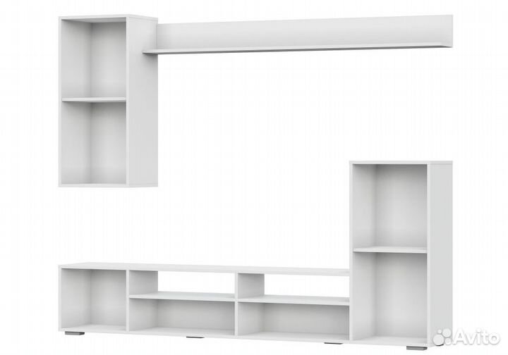 Готовые гостиные Oluwande белый - белый глянец