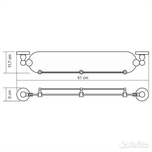 Полка wasserkraft Nau K-7744