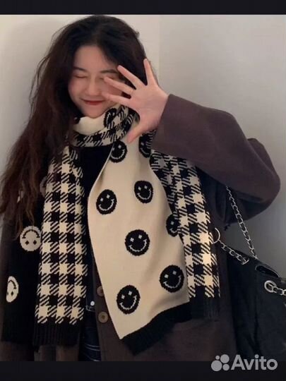 Готический шарф в стиле emo / jirai kei / y2k