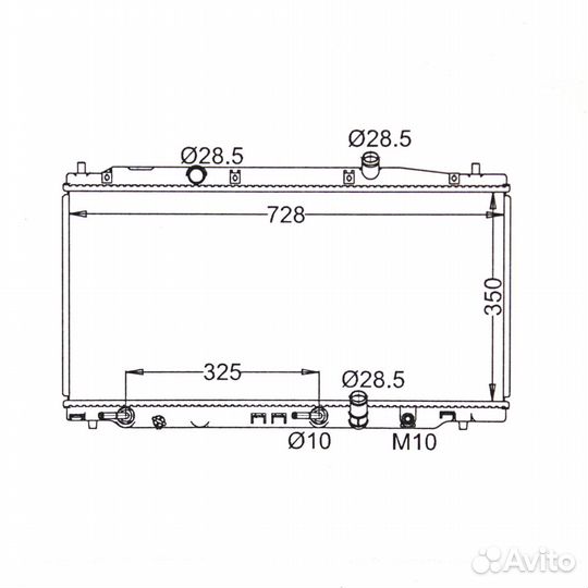Радиатор honda freed 2008+ HO-0143-16 (AD)
