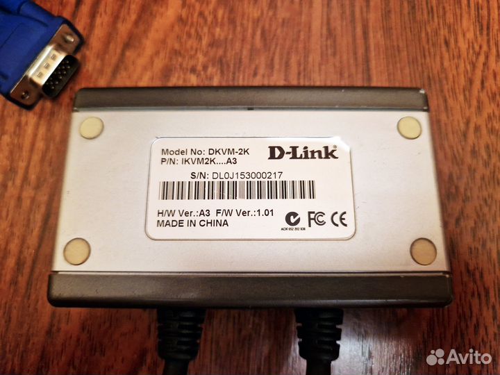 KVM переключатель D-Link dkvm-2K