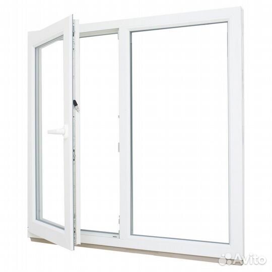 Двухстворчатое окно пвх