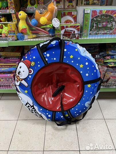 Тюбинг ватрушка для катания 93 см. Синий