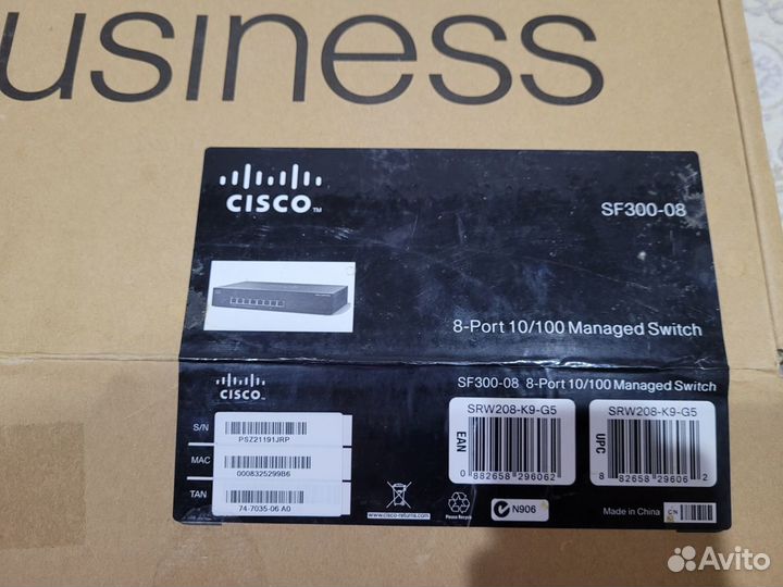 Коммутатор Cisco Small Business SF300-08