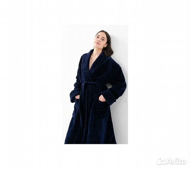 Халат махровый GoodNight Bamboo 42-44 (S) темно-си