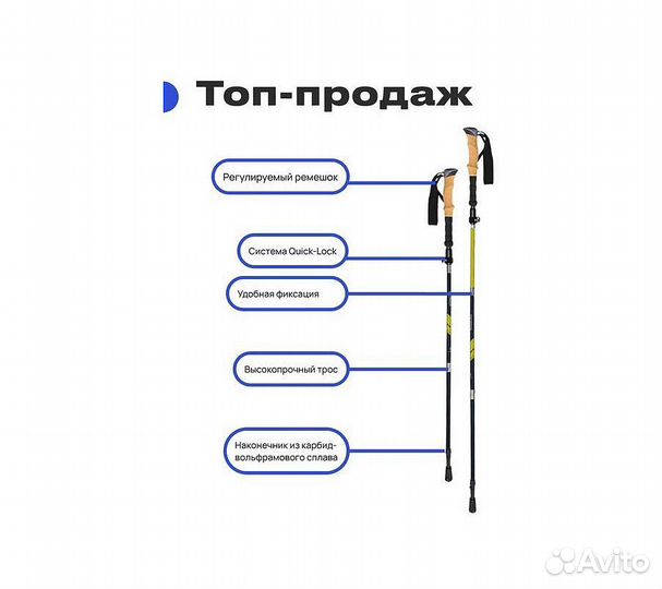 Палки для скандинавской ходьбы RoadLike Compact Же